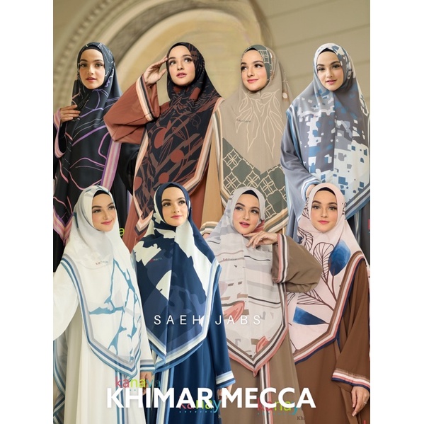 KHIMAR MECCA , khimar printing by kanaya