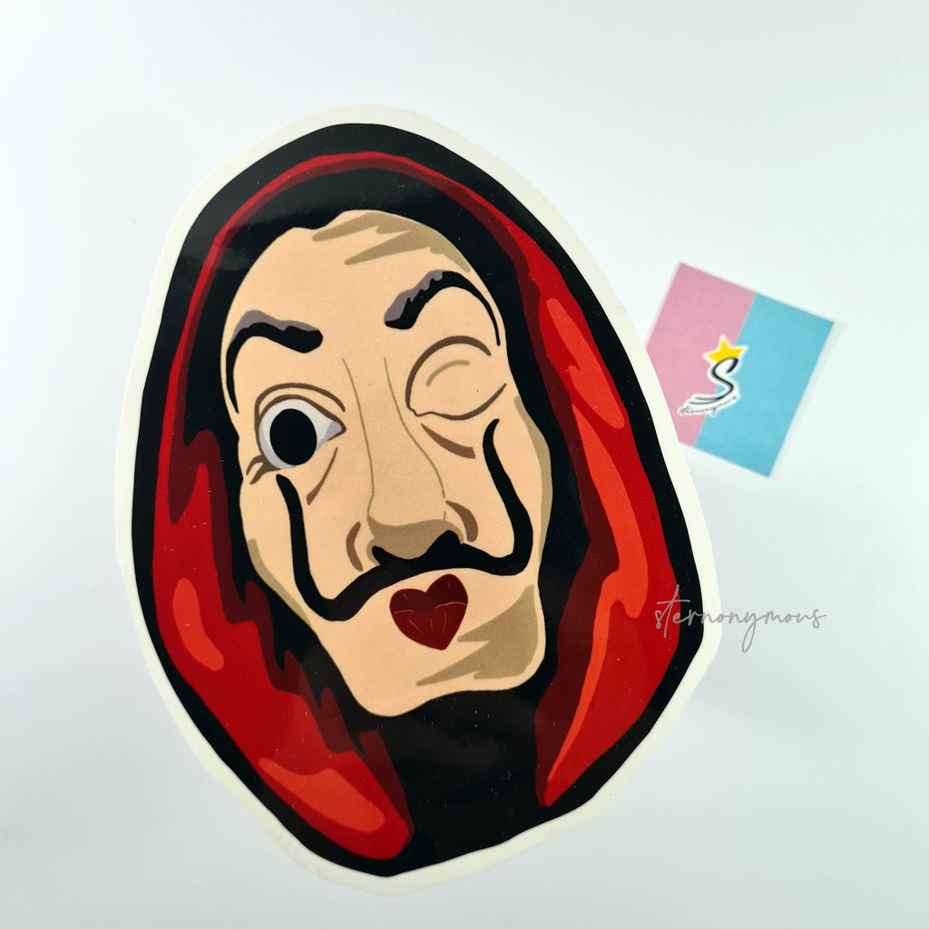 

[Sticker/ Stiker Vinyl Glossy Sneakers] – [Money Heist fan art] Large size LIMITED! by #sternonymous