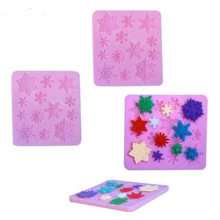 3D Silicon Mold Fondant Cake Decoration - 13 Shape of Snowflakes