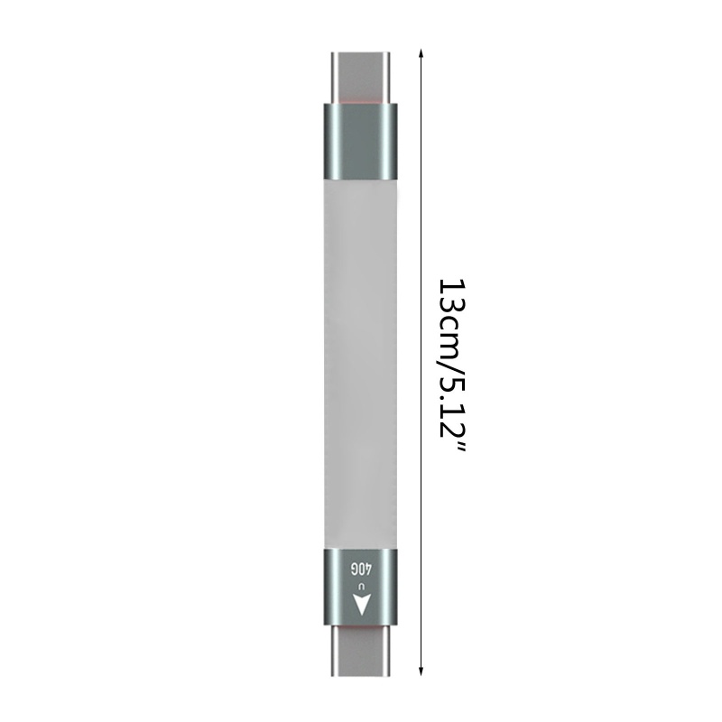 Btsg Kabel USB C Pendek, Kabel Fleksibel USB C Ke USB C Mendukung Thunderrate4Per3, USB4, PD