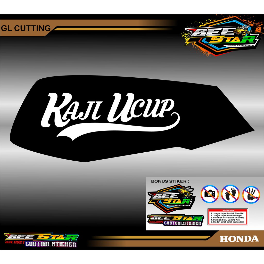 STIKER CUTTING SEPEDA MOTOR HONDA GL 200 CUSTOM