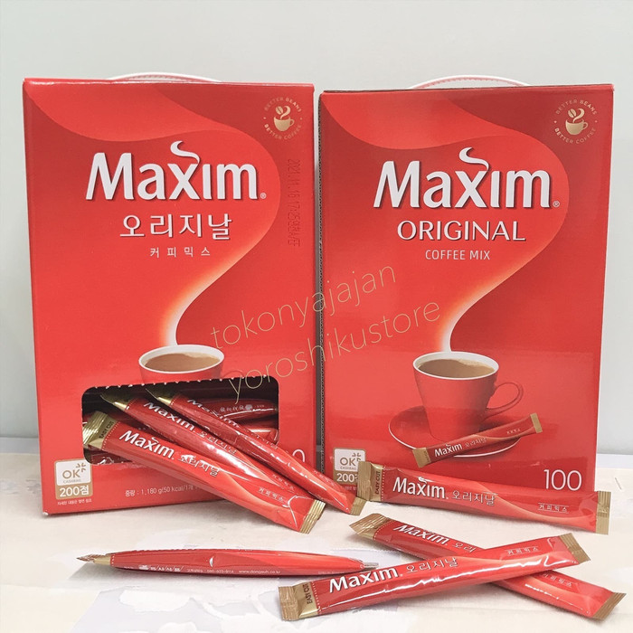 

NEW Maxim Original Coffee Mix 100 Sticks/ Kopi Instant Korea