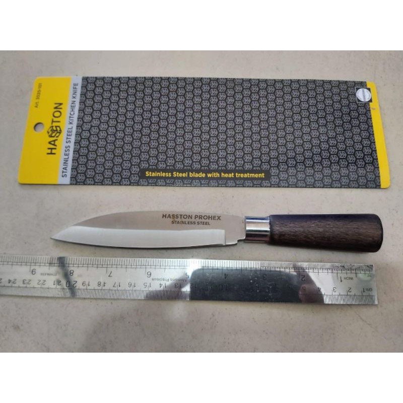 PISAU DAPUR MASAK BUAH DAGING STAINLESS STEEL GAGANG KAYU/KITCHEN KNIFE