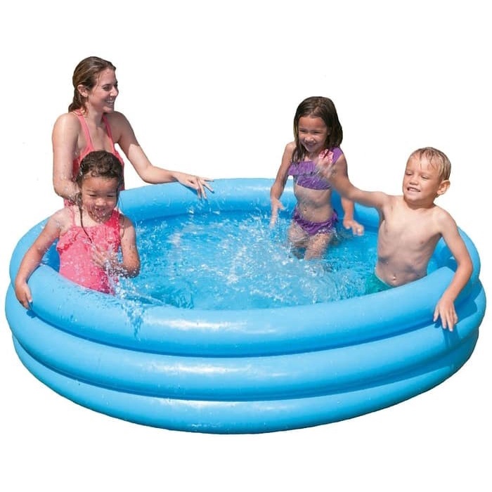 INTEX 58446 Kolam Renang Anak Jumbo 3 Ring Biru - Crystal Blue Pool