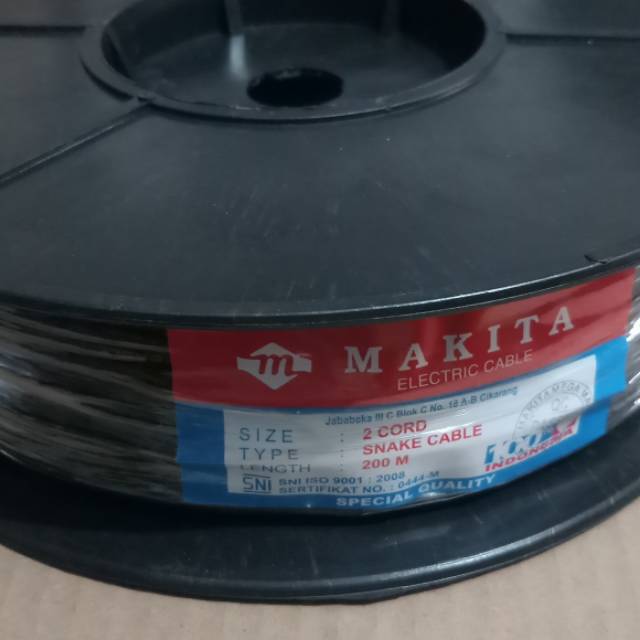 Kabel input skerem hitam makita stereo meteran