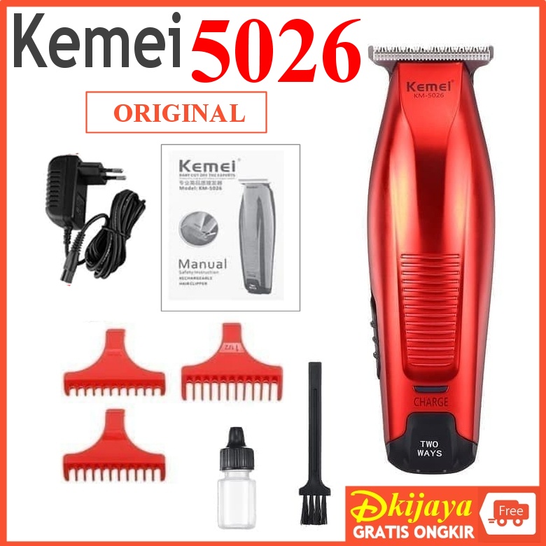 Kemei 5026 TRIMMER mesin alat cukur rambut KM 5026 KM5026 Hair Clipper KM-5026 ORIGINAL