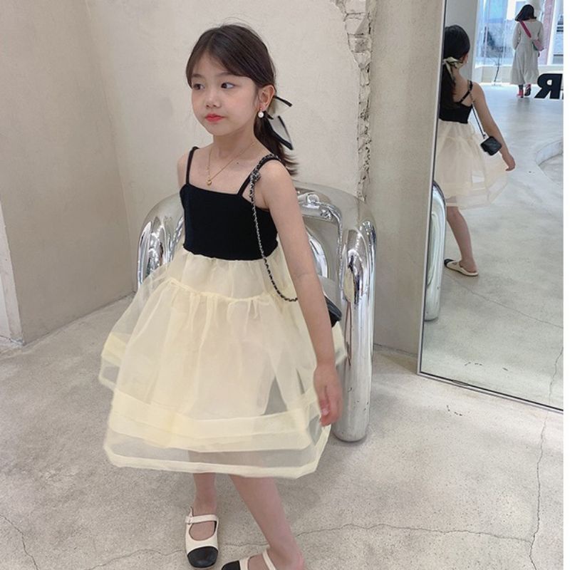 MASSARI dress tanktop anak perempuan dengan rok tutu organza import sc-820