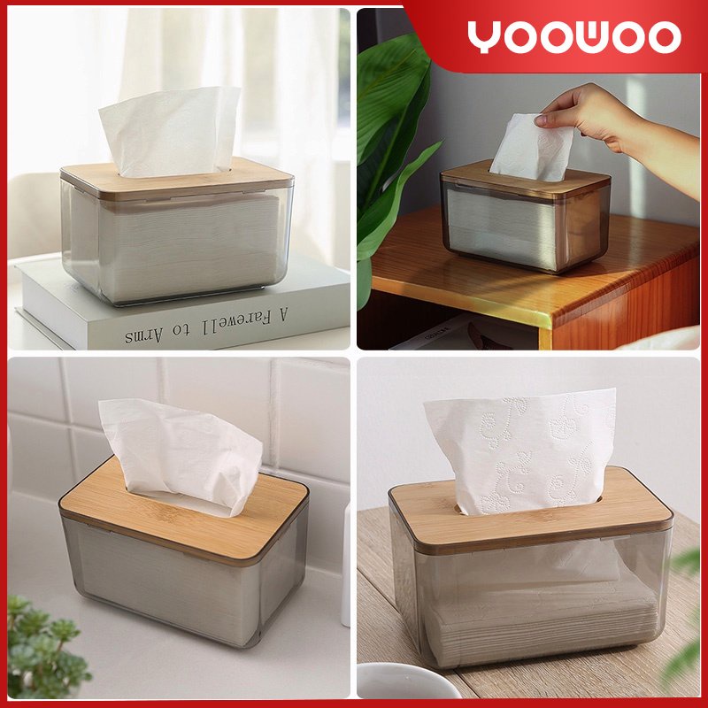 Kotak tisu transparan /Tissue Box /kotak penyimpanan tisu /Wadah Tisu Tempat Tisu Minimalis