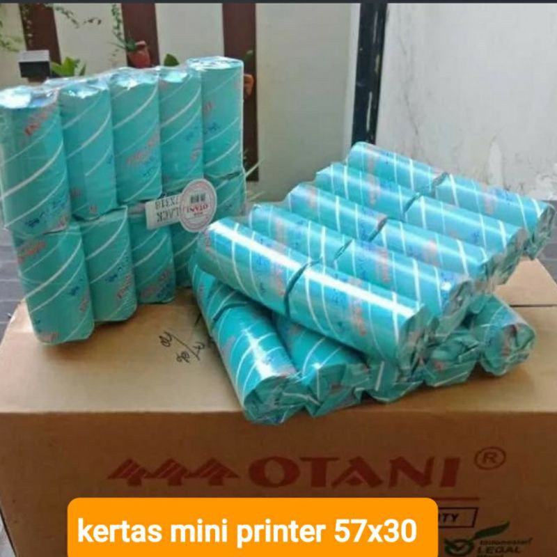 

kertas printer mini print thermal 57x30