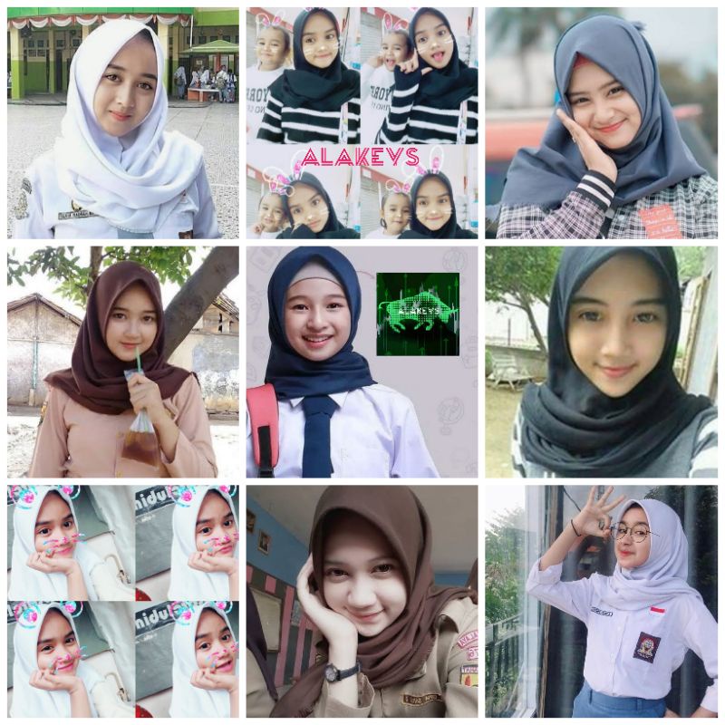 Jilbab segi empat rawis sekolah Melya scarf by MELYA /Saudia Exclusive  SMP SMA SMK SMU MURAH..!!