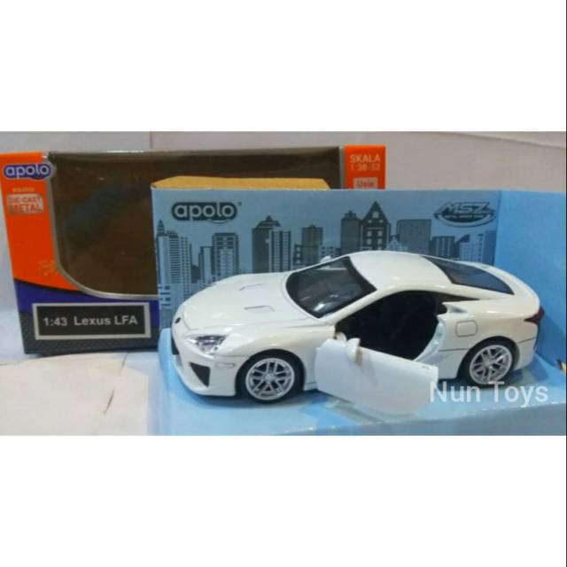 Diecast Mobil Lexus LFA Putih Merk Apolo