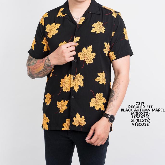 Jual Kemeja Pria Lengan Pendek Motif | Baju Cowok Lengan Pendek Distro Best Seller
