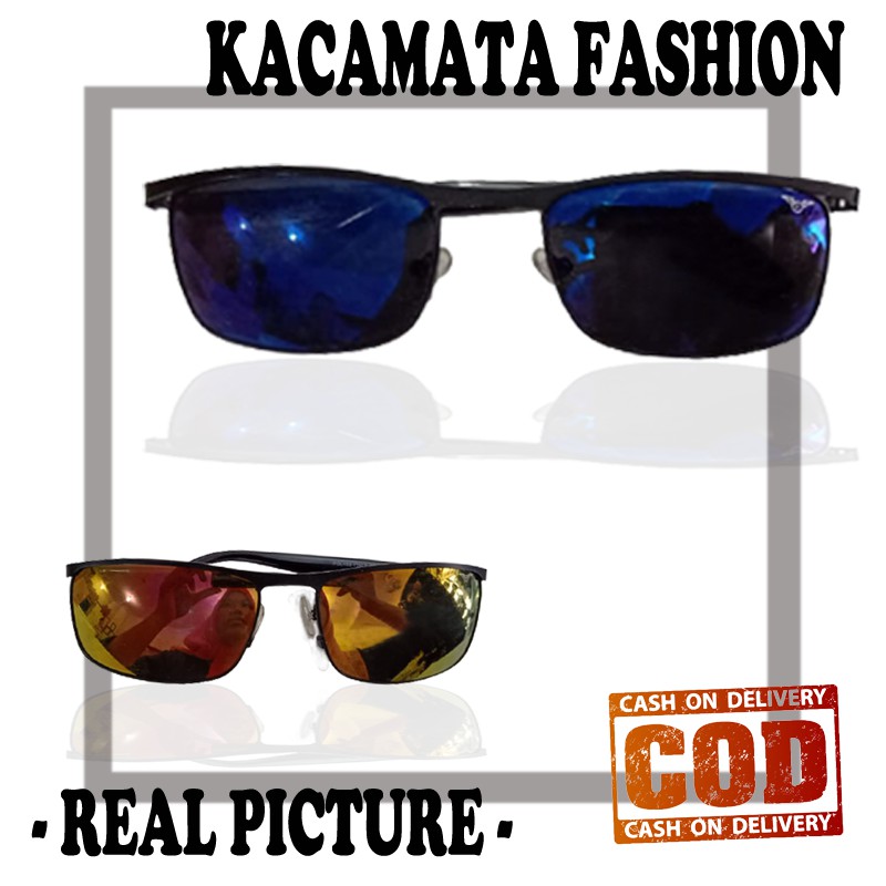 Kacamata Hitam pria fashon simple terbaru kacamata gaya cowo keren kaca mata hitam sunglasses unisex