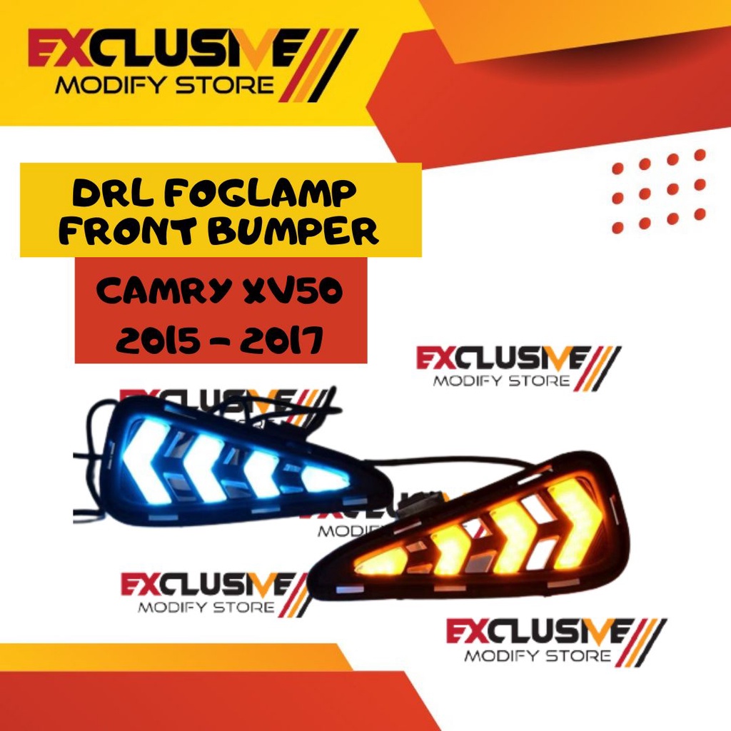 DRL FRONT BUMPER / LED SEIN BUMPER CAMRY XV50 2015 -2017