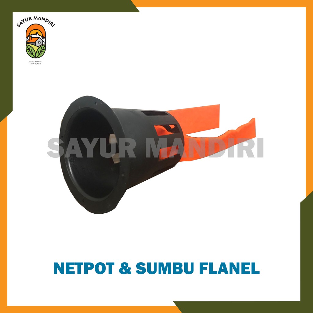 Set Netpot dan Sumbu Flanel