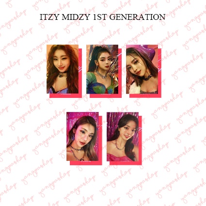 [READY / SET] ITZY MIDZY 1ST GENERATION PHOTOCARD FAN MADE UNOFFICIAL YANGPASHOP ISJI RYUJIN YEJI YU