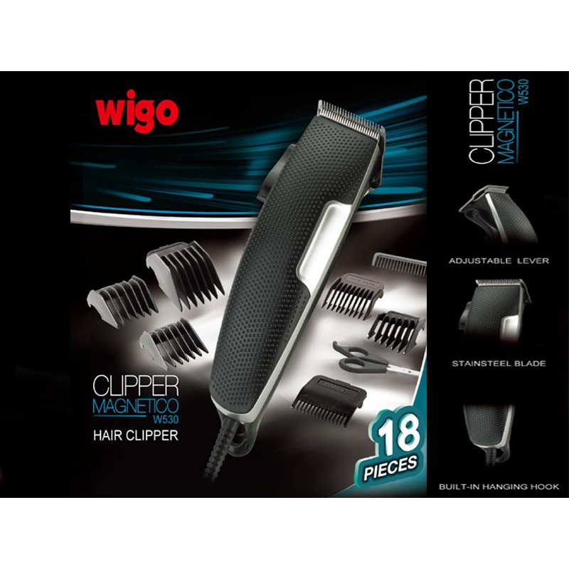 Mesin Cukur Rambut Wigo 530 Set Mesin Cukuran Rambut Jenggot Kumis Hair Clipper Trimer Elektrik