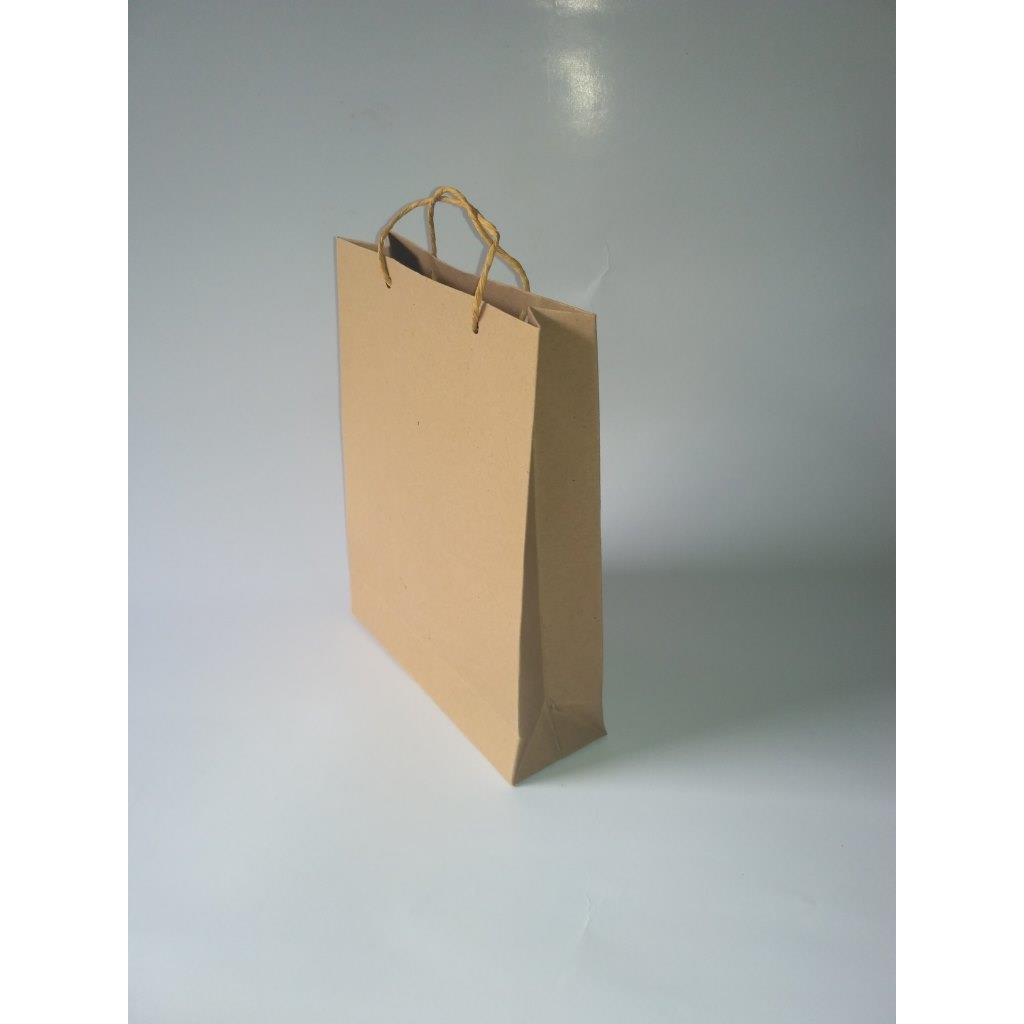 Paper Bag Kertas Kraft pxlxt Uk 18cm x 6 cm x 23cm 125gr 