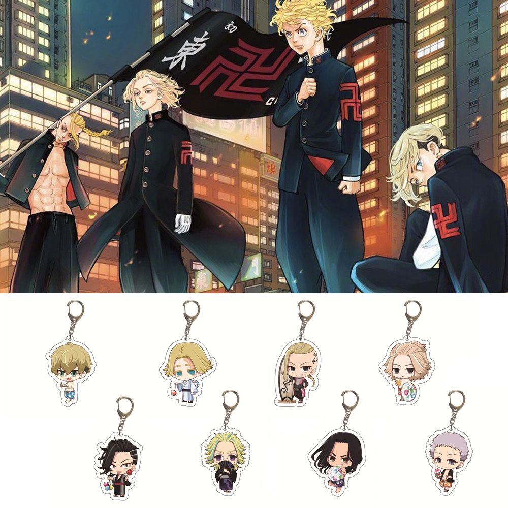 Suyou Gantungan Kunci Desain Anime Tokyo Revengers Bahan Akrilik Charms