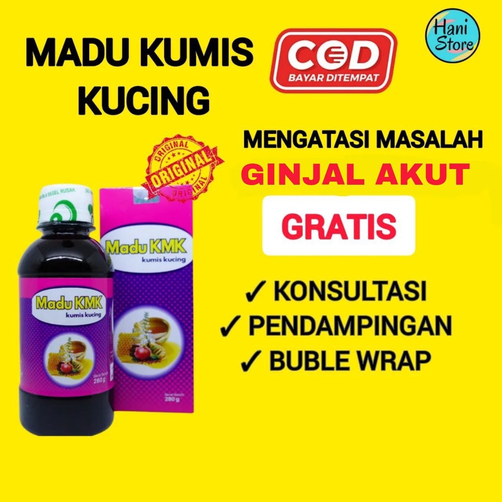 TERBAIK Madu KMK Kumis Kucing Obat Herbal Infeksi Asli Original Untuk Batu Ginjal Urin Tidak Keluar 