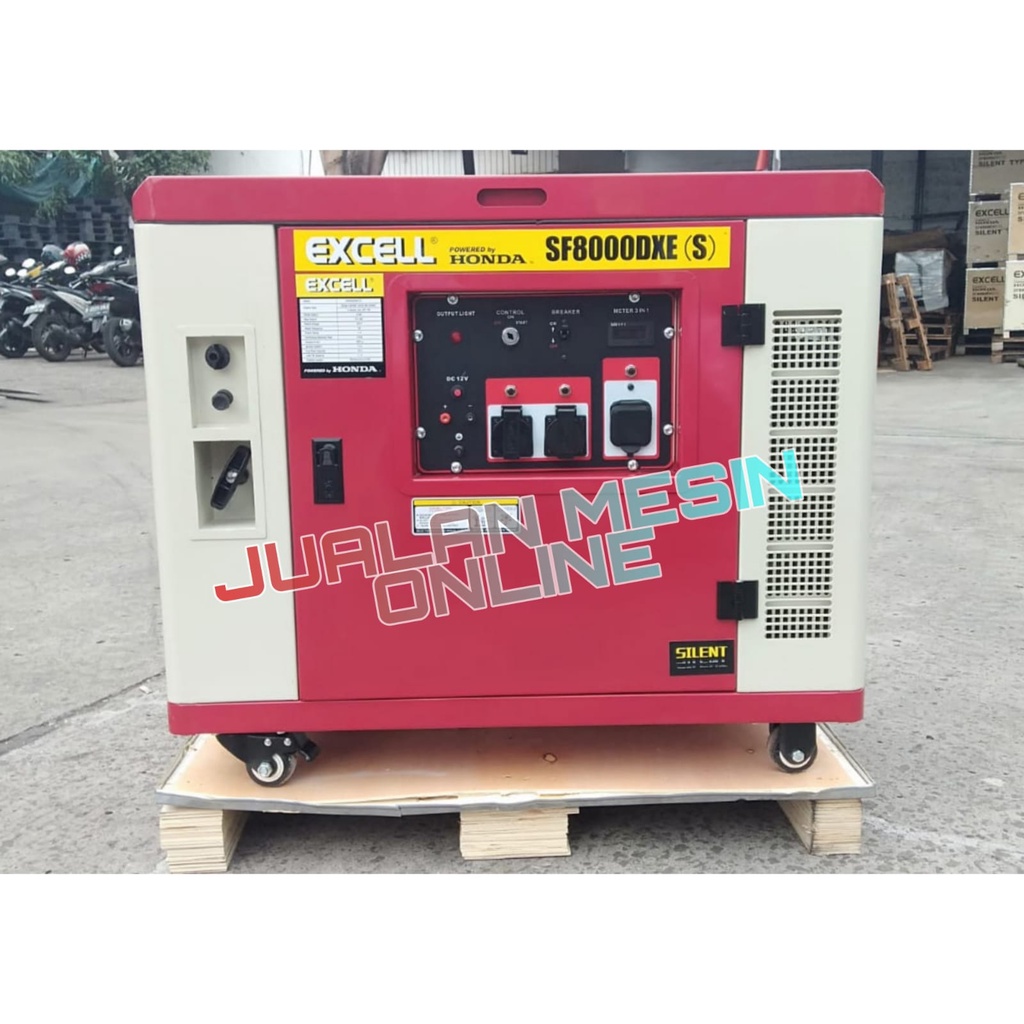 Genset 5000 5500 watt Silent Bensin Honda Excell SF8000DXE