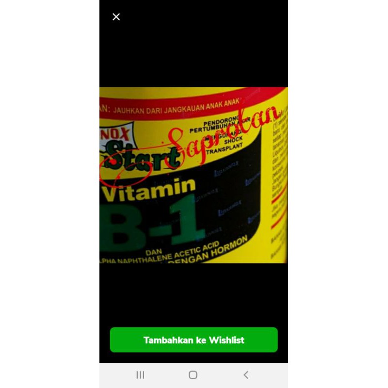 vitamin b1 liquinox /vitamin tanaman