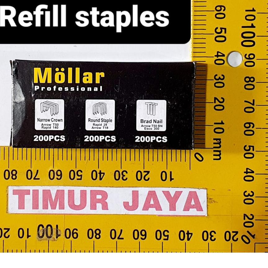 

[TERBARU] Mollar Refill Staple Gun 3 Way Isi Ulang Staples Tembak Hekter 3 in 1