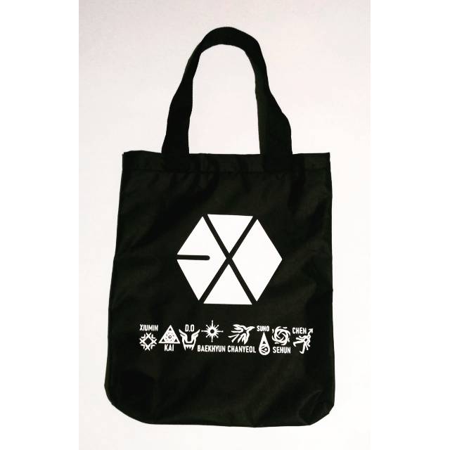 Tas totebag kpop EXO full member chanyeol kai do suho baekhyun xiumin sehun chen