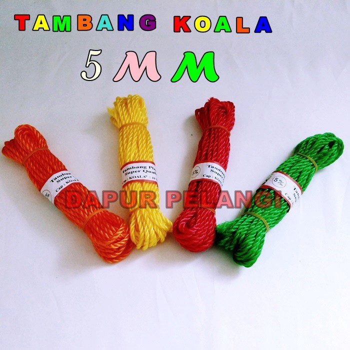 

Tali Tambang Plastik / Tambang KOALA Super Quality 5MM Panjang 10meter