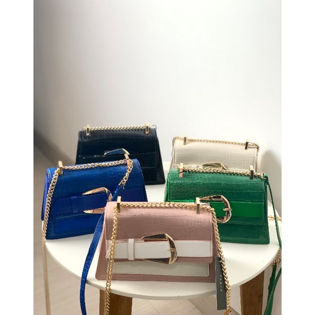 PEDRO BUCKLED CROC | TAS PEDRO | TAS RANTAI PEDRO | TAS SELEMPANG WANITA |TAS WANITA PEDRO