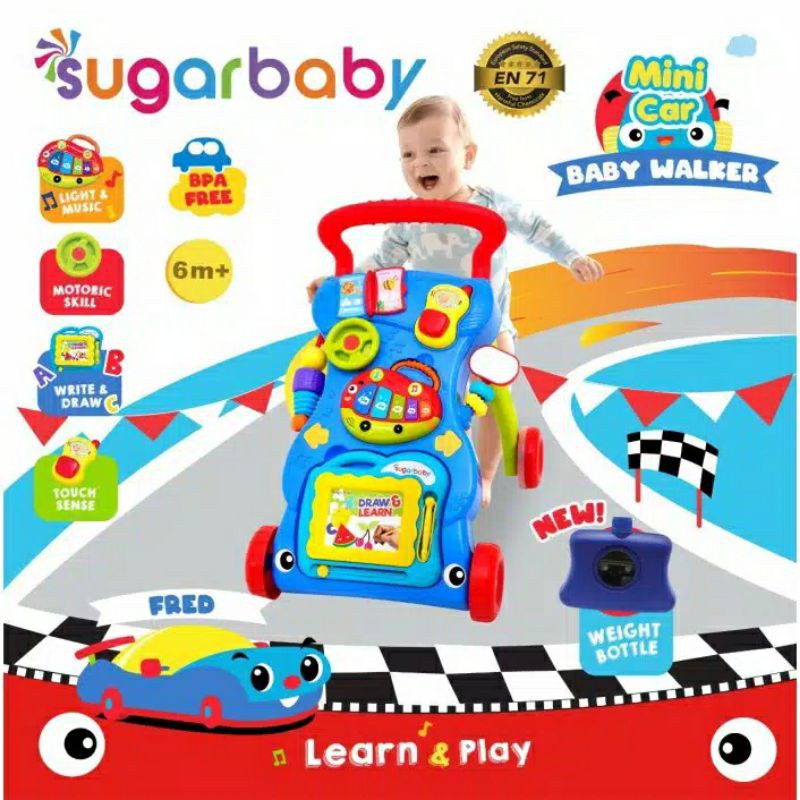 Sugarbaby Mini Car Baby Walker - CARWLKR