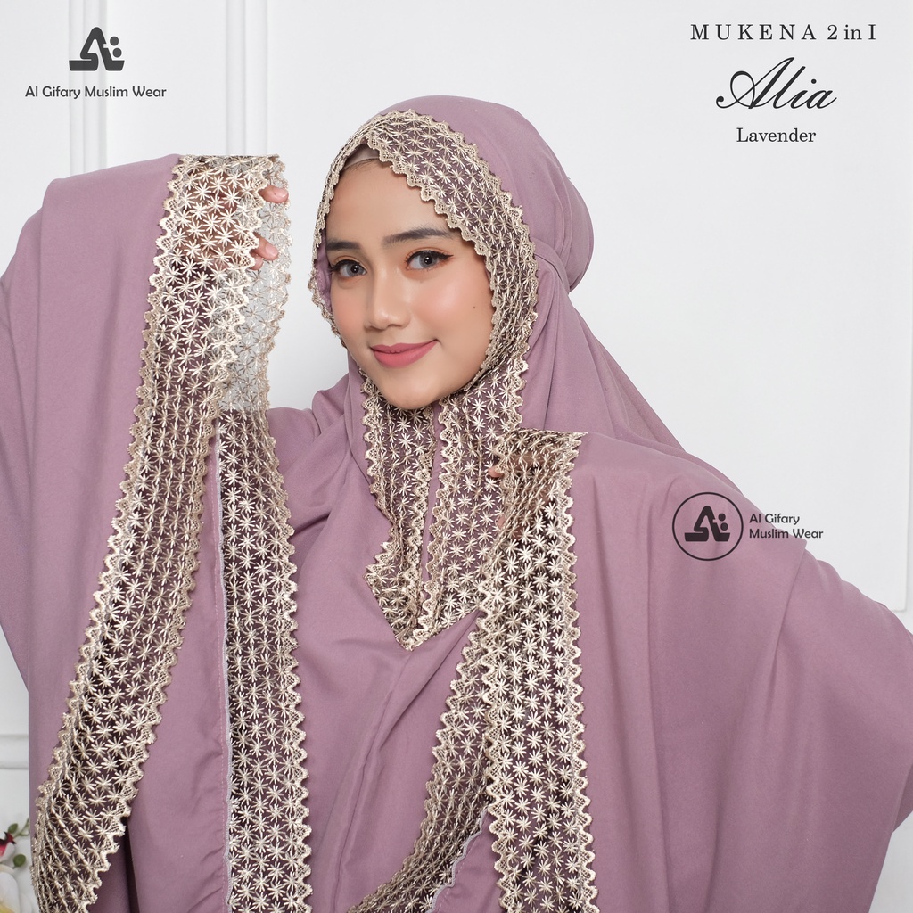 Mukena 2in1 Dewasa Katun Premium Alia