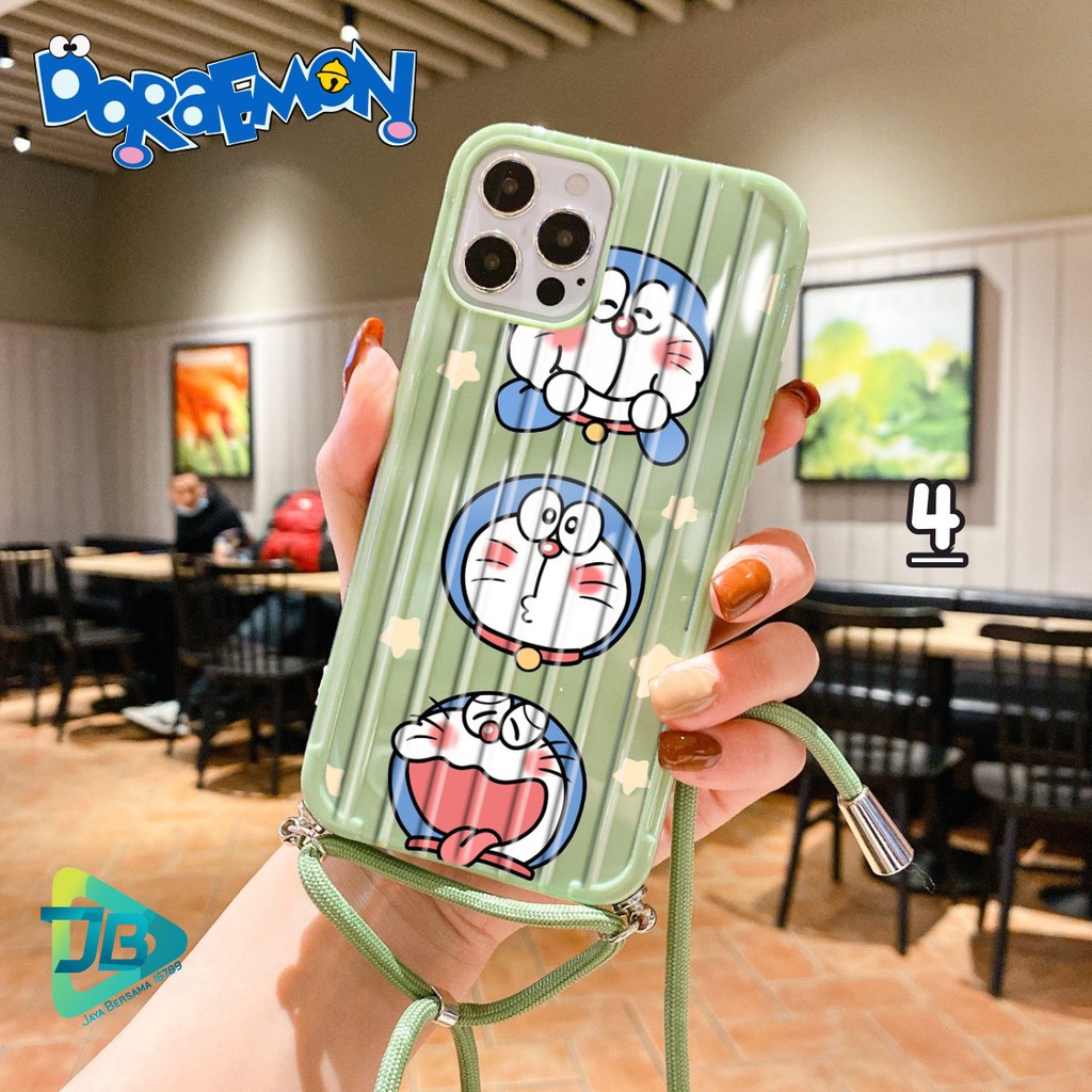 Softcase Koper Slingcase Lanyard DORAEMON Samsung J5 J6 J6+ J710 J8 A6+ J7 Prime Pro JB3351