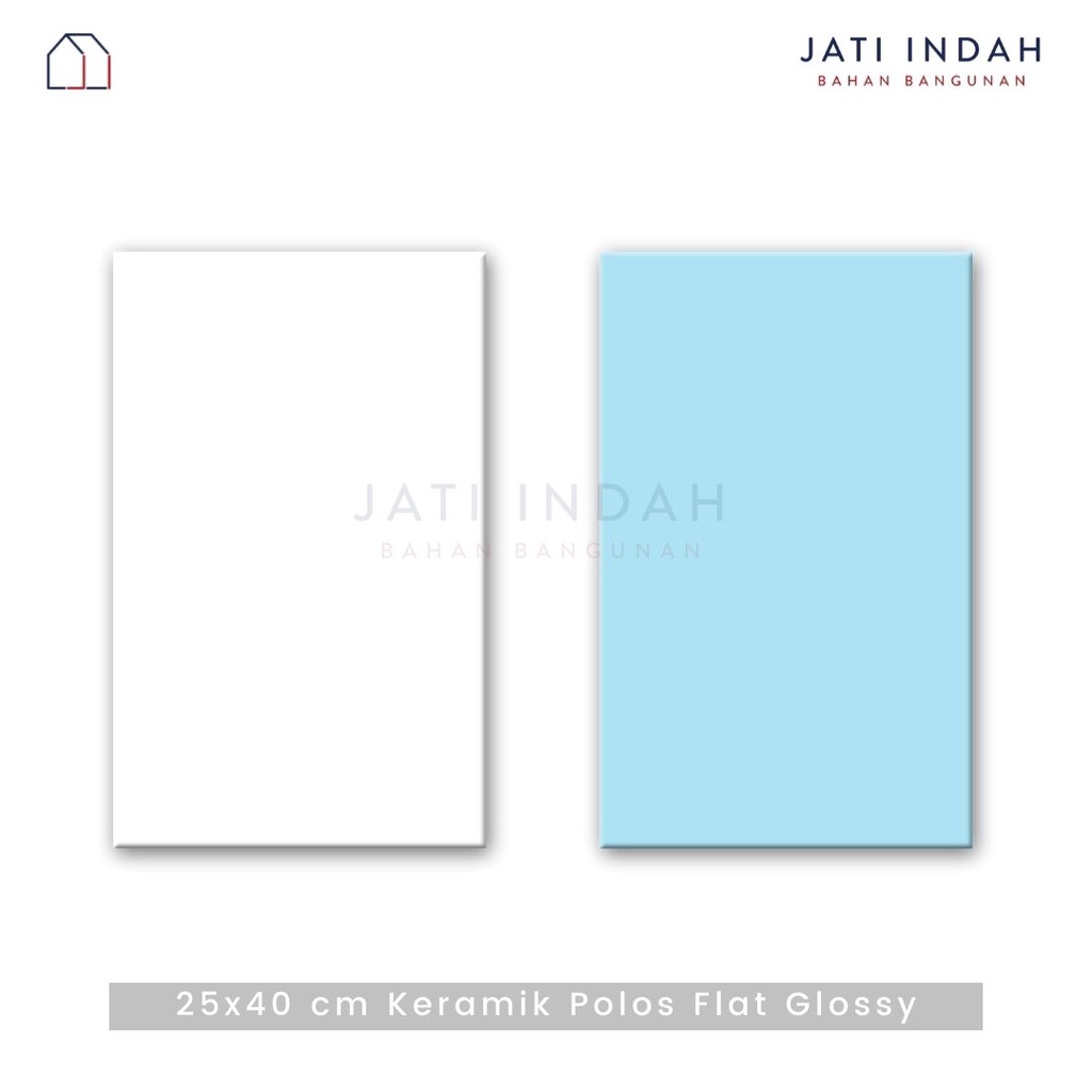 Keramik Dinding Polos Flat Glossy 25X40 cm