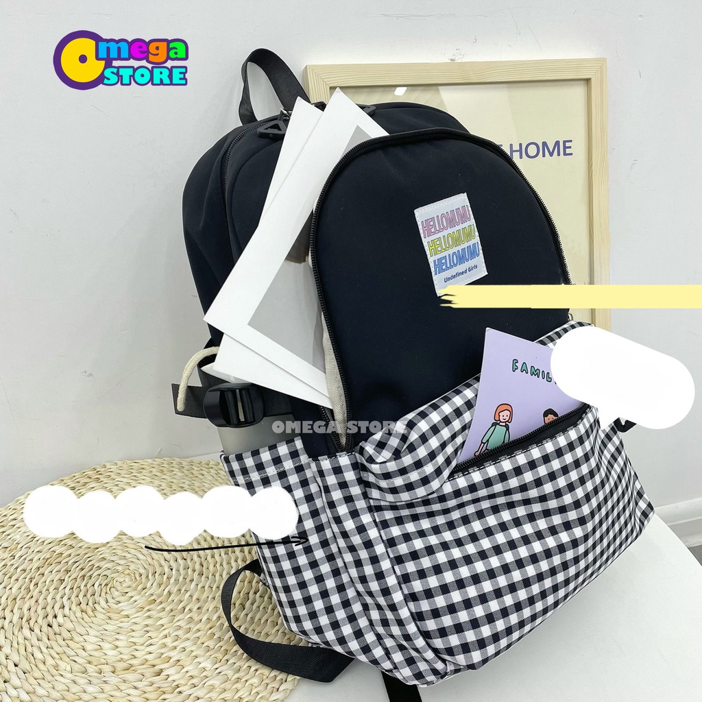 Tas Sekolah Anak Perempuan Tas Sekolah SD SMP SMA Tas Ransel Wanita Backpack Korea Fashion 217