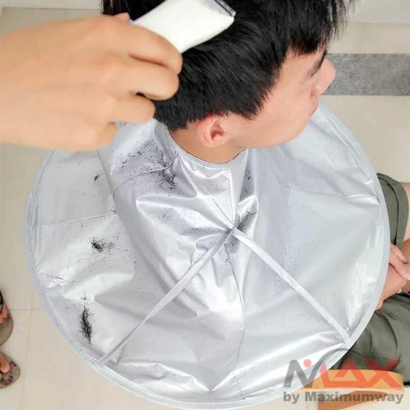 KOTO Jubah Apron Model Payung PRO Barbershop &amp; Salon Pangkas Rambut Diameter 60 cm anti kotor melindungi baju client dengan sempurna anti air mudah dibersihkan untuk dewasa dan anak anak 60 CM Waterproof Hair Cutting Cloak Cape Salon Barber Hairdressing