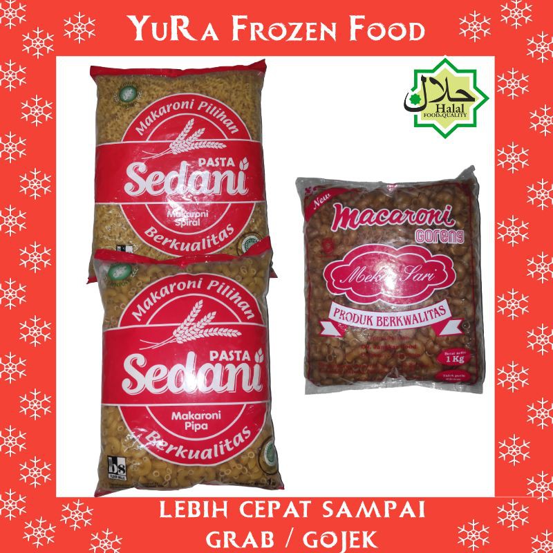 

Makaroni Spiral / Pipa / Goreng SEDANI Makroni Pasta 1Kg