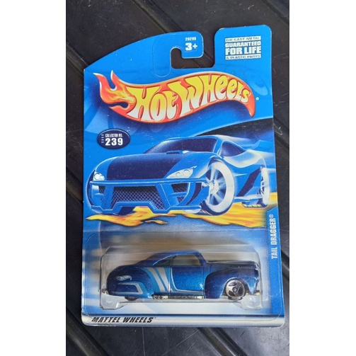 hotwheels TAIL DRAGGER biru HW BLUE CARD COLLECTOR NO 239