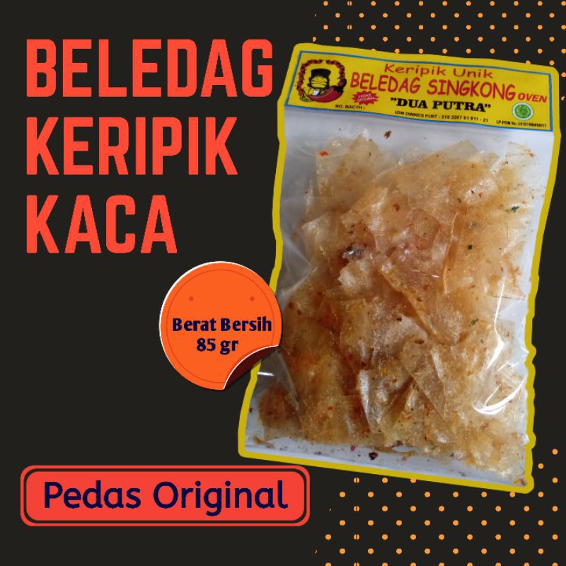 

Beledag singkong Keripik kaca,Pedas Original, 85 gr