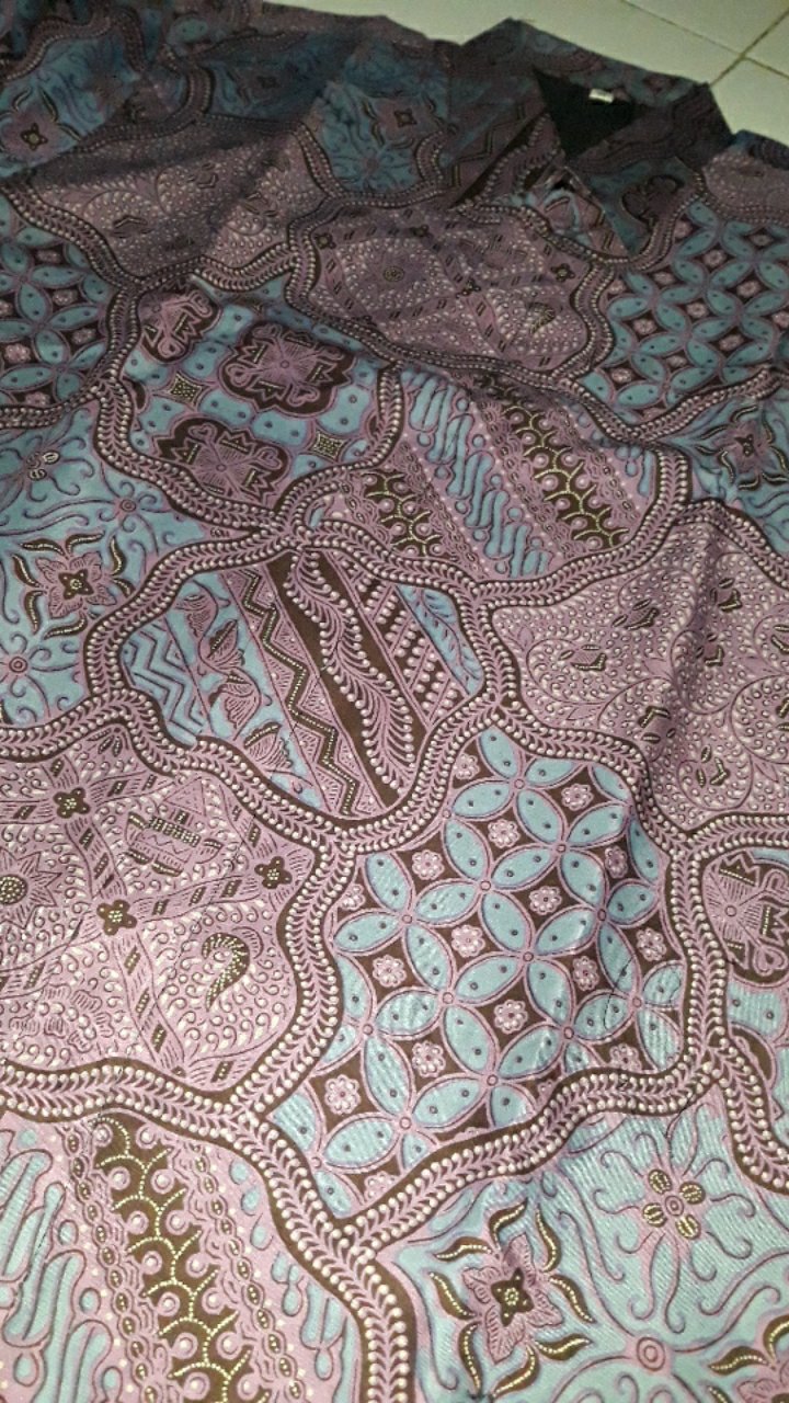 Kemeja Batik Dewa Wangsa Ungu Original Martowiro Katun Halus Primisima Full Furing