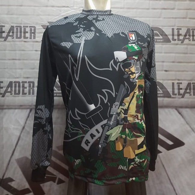 BAJU OLAHRAGA TNI ARMY RAIDER PRINTING FULLPRINT