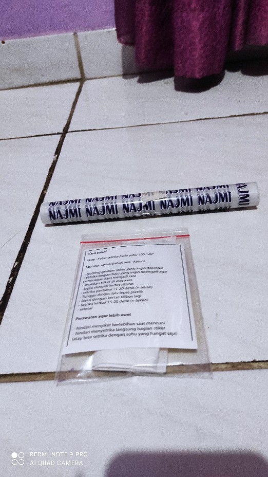 Stiker Baju Iron-on Cukup Disetrika - Akstiker Akastiker