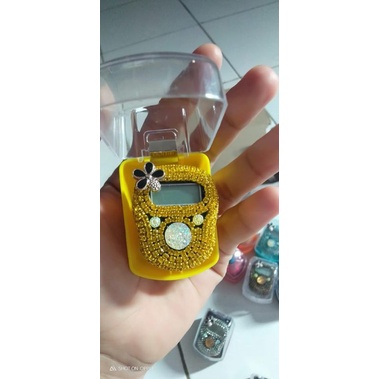 Tasbih Digital Premium LED Swarovski Cantik Berkilau Alat Dzikir Digital Tasbih Swarovski