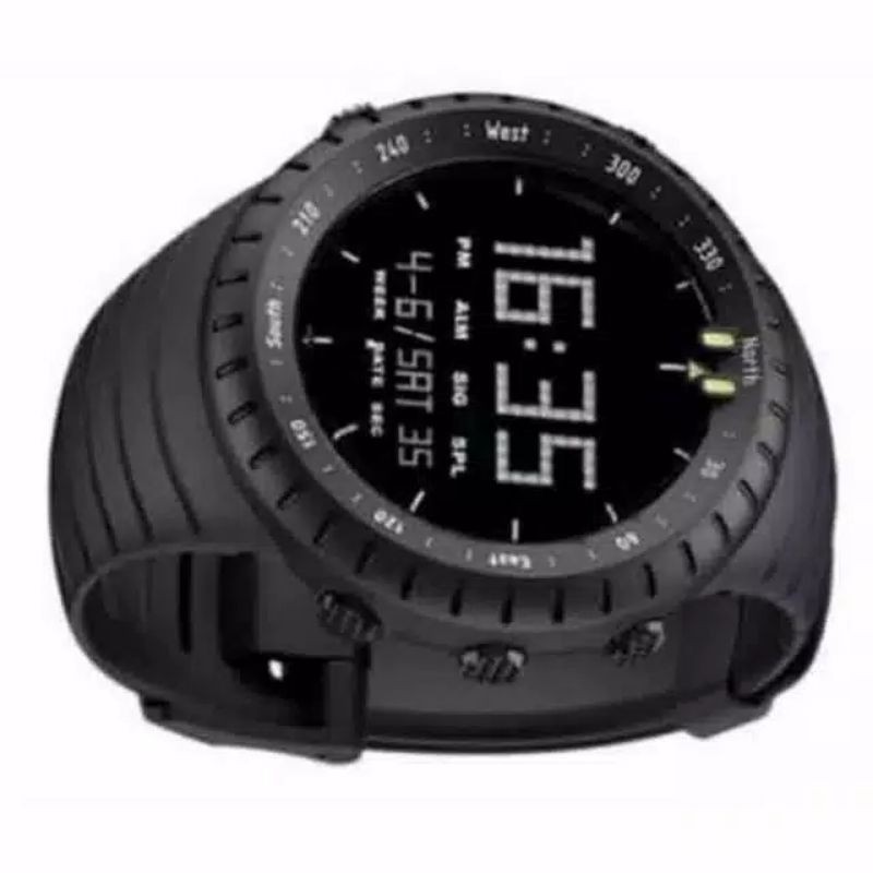 Jam Tangan Pria Sporty Sunto Corre Digital Strap Rubber Anti Air Hitam FASHION KARET ANALOG QUARTZ MEWAH ELEGAN