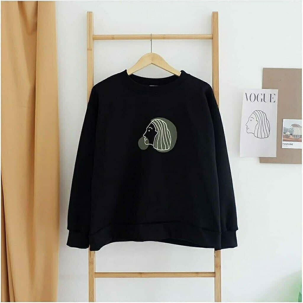 GSC - SWEATER ZERA FACE FASHION WANITA