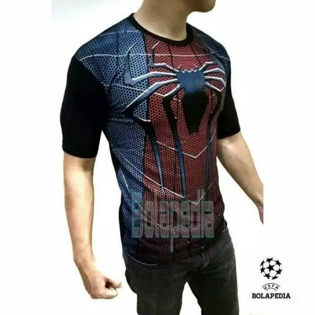  KAOS  BAJU  PRIA SPIDERMAN 3D  DISTRO Shopee Indonesia