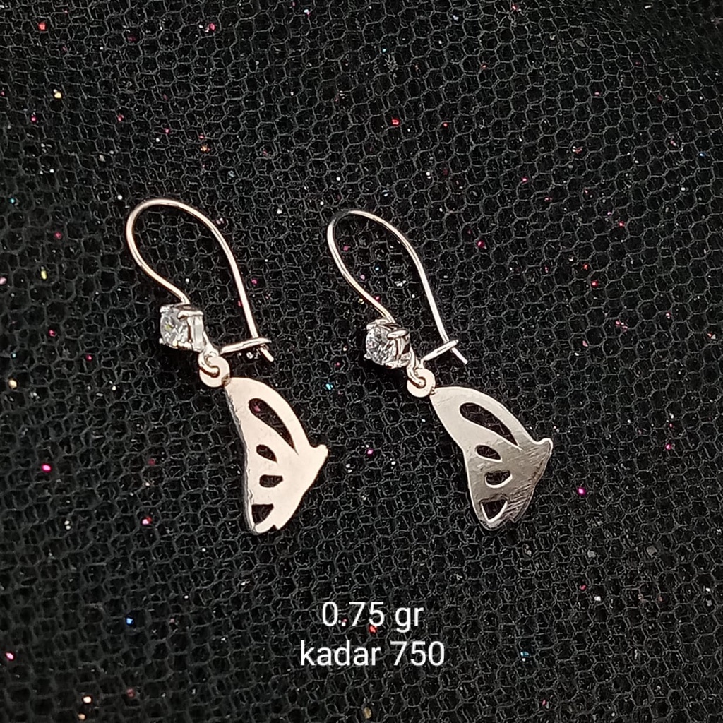Anting Emas 17K - 0.75 gr Kadar 750 - 140