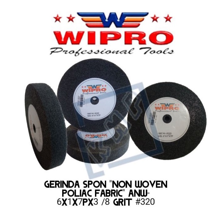 WIPRO Gerinda Spon Non Woven Poliac Fabric ANW- 6x1x7Px3 /7 Grit #320
