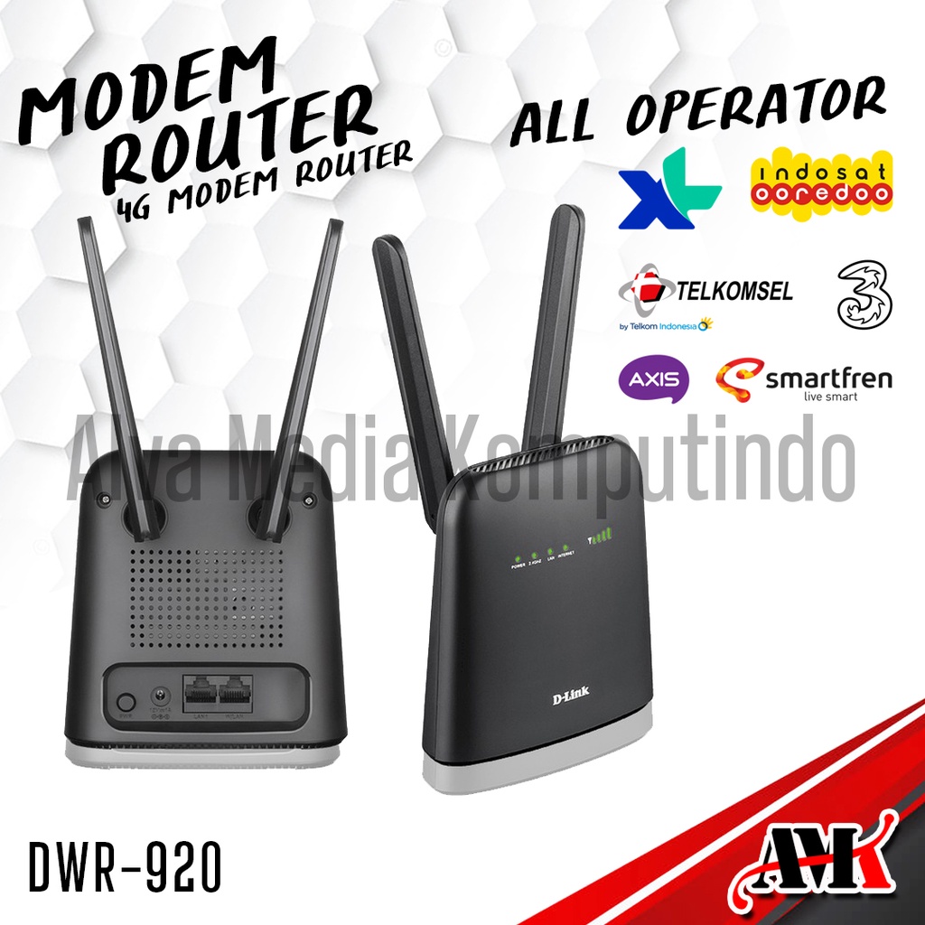 Jual Modem Router 4G WIFI DLink DWR920 300Mbps Modem WIFI Dlink Bergaransi Resmi Shopee