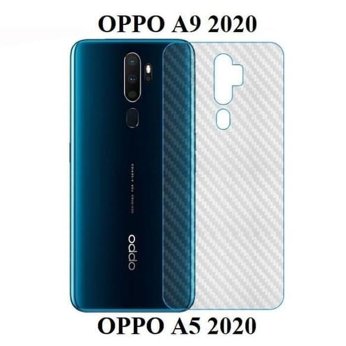 SKIN CARBON OPPO A9 2020 - ANTI GORES BELAKANG OPPO A9 2020